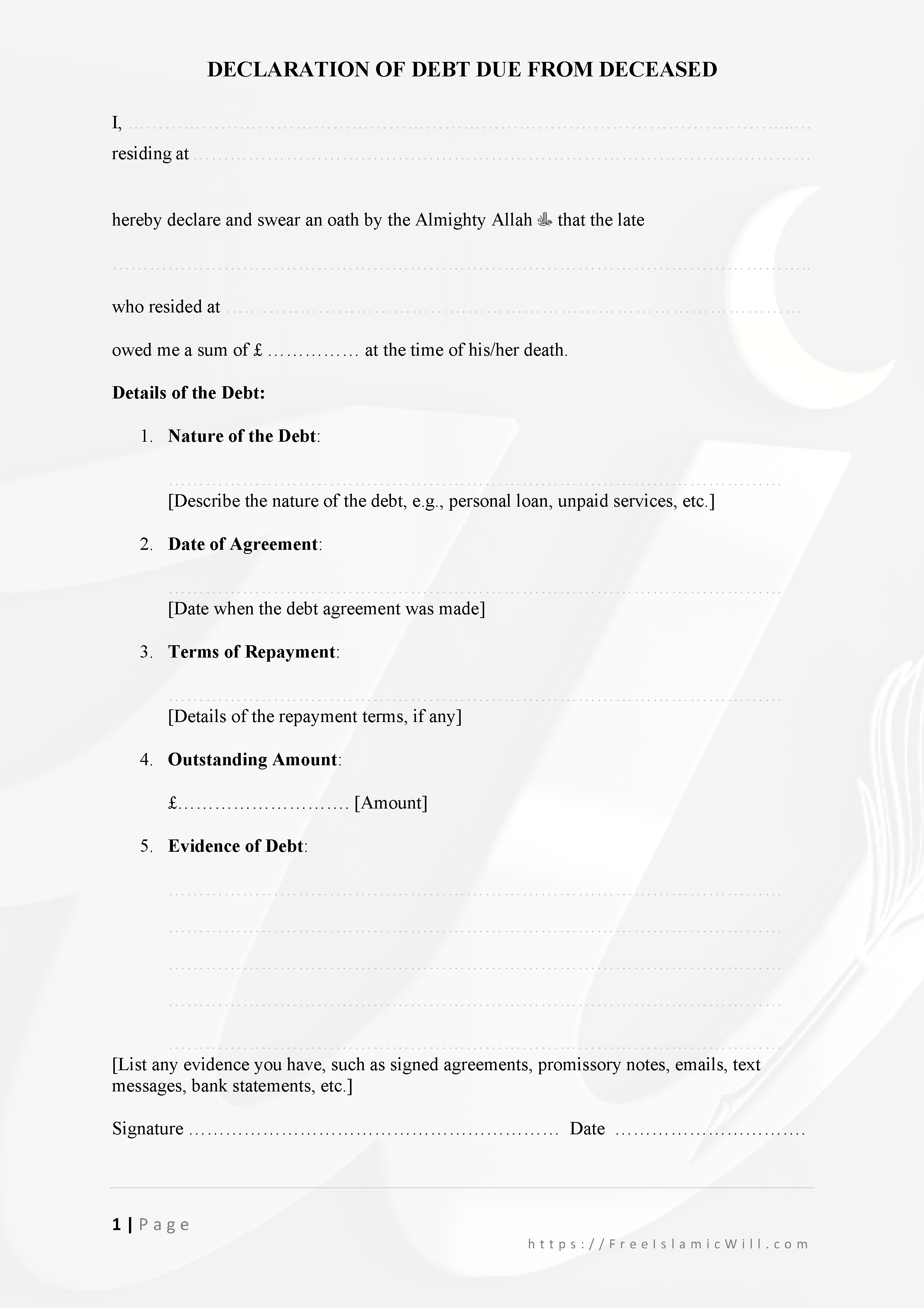 Claim form 2